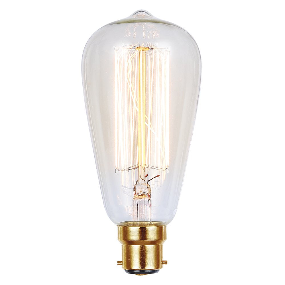 Vintage Filament ST64 dimmable 25W B22 Warm White Globe