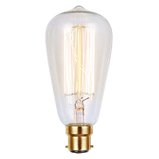 Vintage Filament ST64 dimmable 25W B22 Warm White Globe