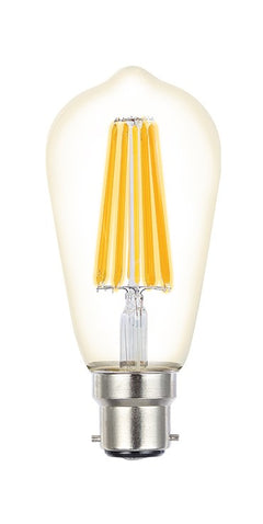LED filament ST64 Dimmable 8W B22 Globe