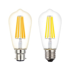 LED filament ST64 Dimmable 8W B22 Globe