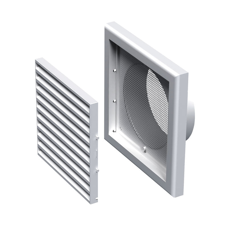 Hybrid Square Exhaust Fan Kit Black