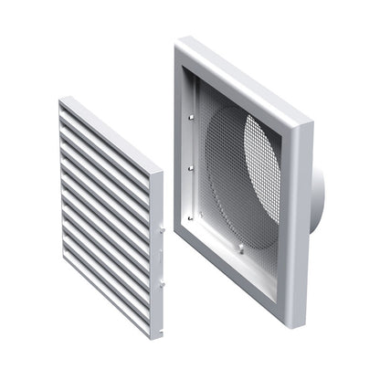 Hybrid Square Exhaust Fan Kit Black