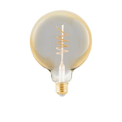 LED Amber Spiral G125 4W E27 Warm White Globe