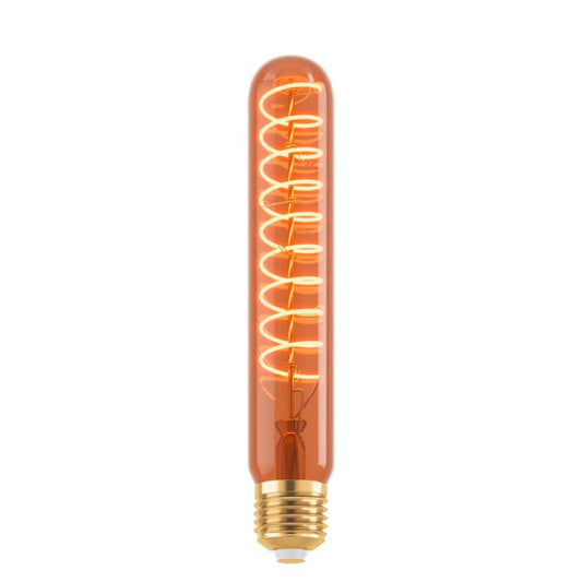 LED Copper Spiral T30 4W E27 Warm White Globe