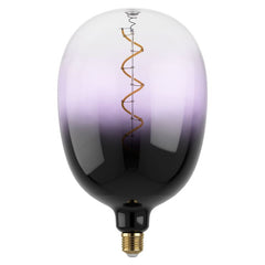 LED Giant Purple Spiral T180 4W E27 Warm White Globe