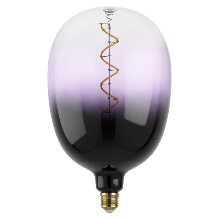 LED Giant Purple Spiral T180 4W E27 Warm White Globe