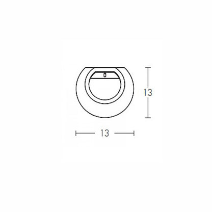 Olympia Sphere Concrete Wall Light