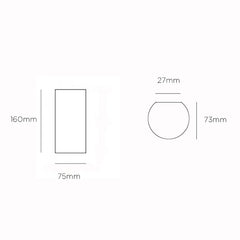 Olympia Round Concrete Wall Light