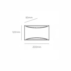 Olympia Arc Gypsum Wall Light