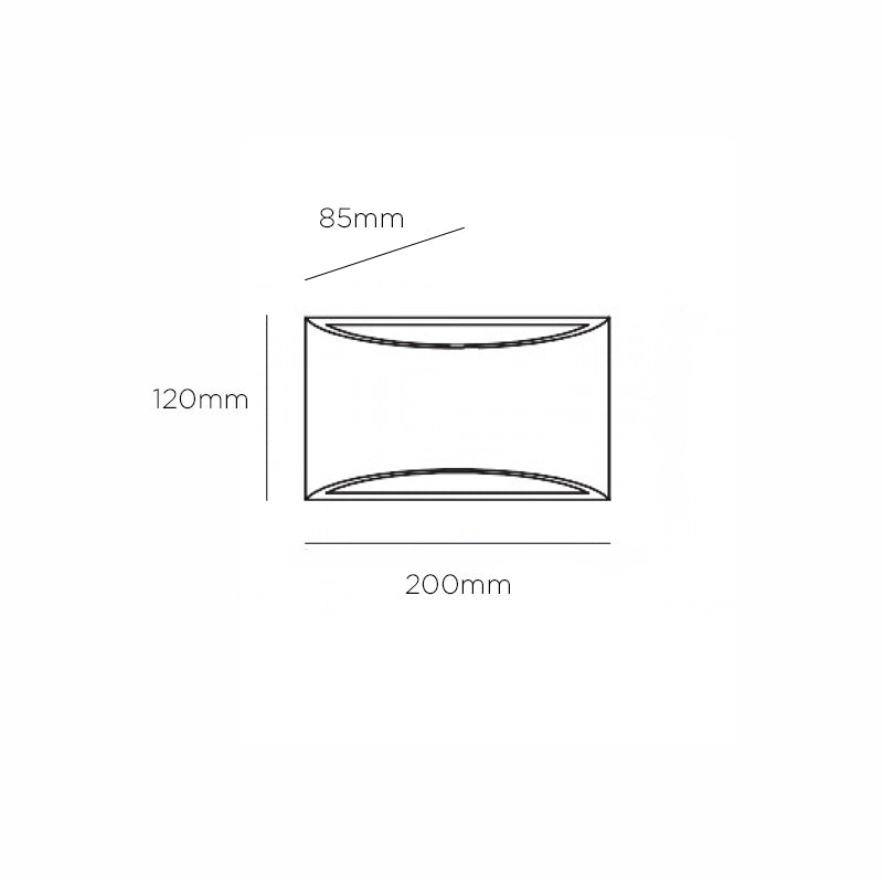Olympia Arc Gypsum Wall Light