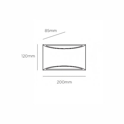 Olympia Arc Gypsum Wall Light