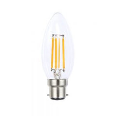LED Filament Fancy Candle Dimmable 4W B22 Globe