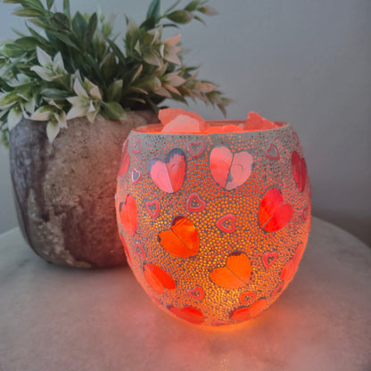 Mosaic Vase Salt Lamps