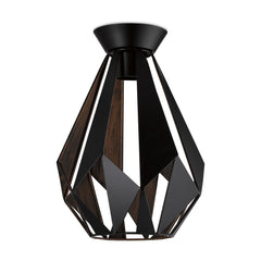 Carlton 1 DIY Ceiling Light Black &; Copper
