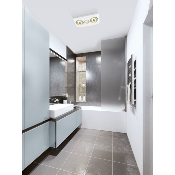 Vesuvius 2 3-in-1 Exhaust Fan White
