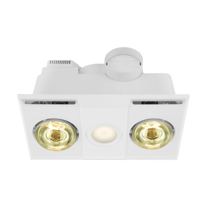 Heatflow 2 3-in-1 Exhaust Fan White
