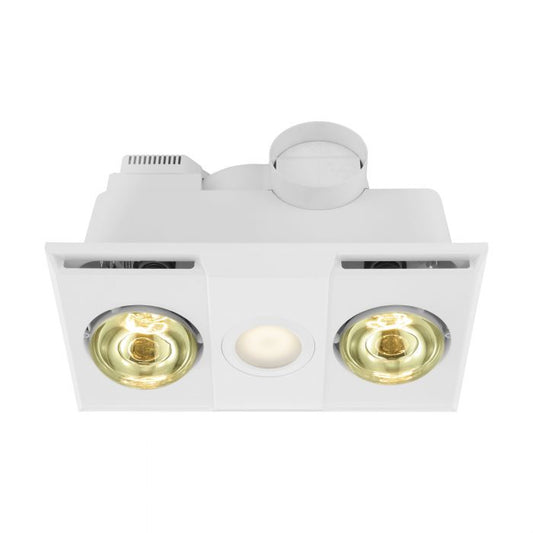 Heatflow 2 3-in-1 Exhaust Fan White