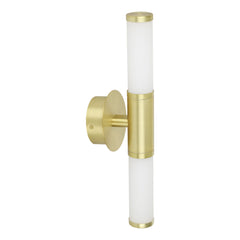 Palmera 1 2LT Vanity Wall Light Brushed Brass