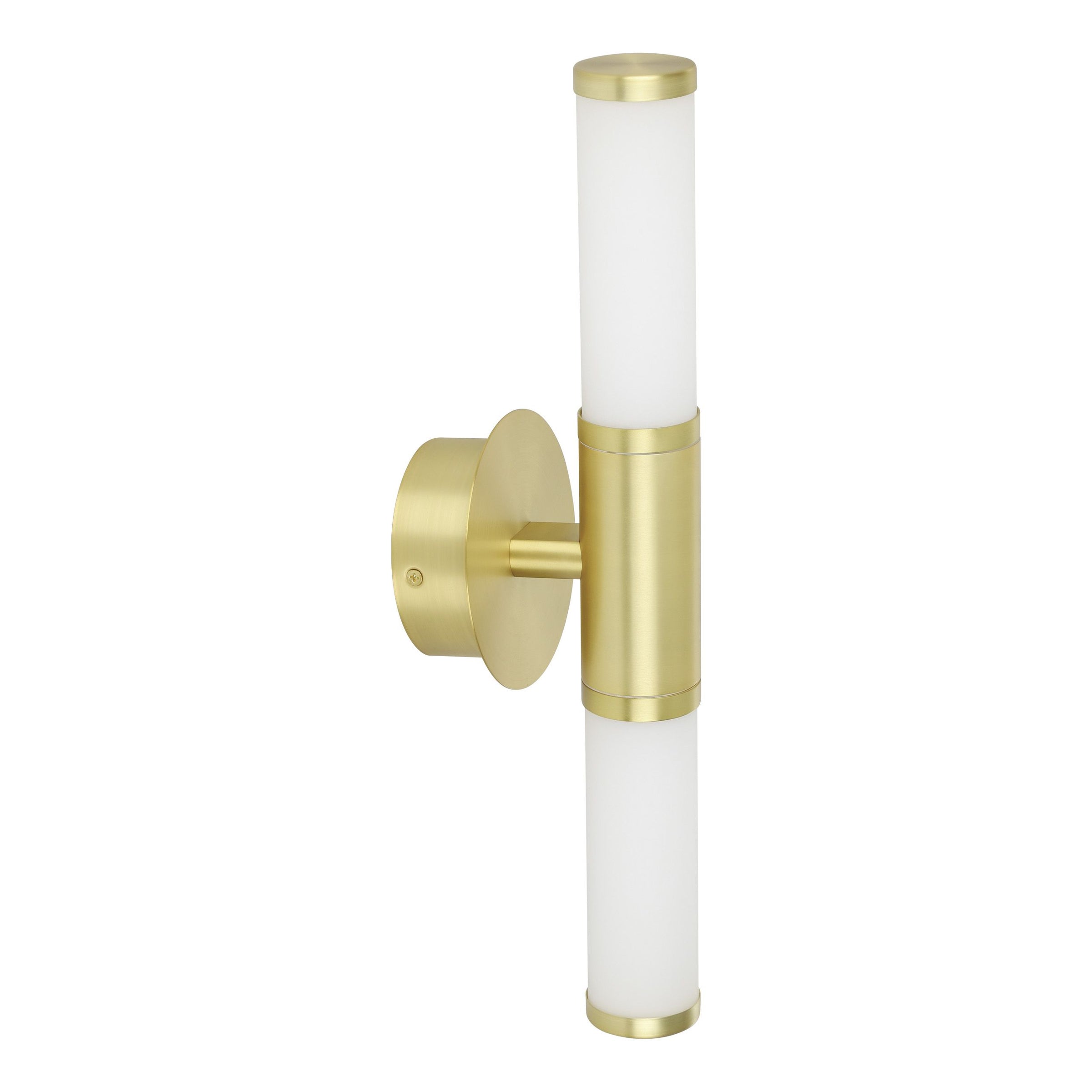 Palmera 1 2LT Vanity Wall Light Brushed Brass
