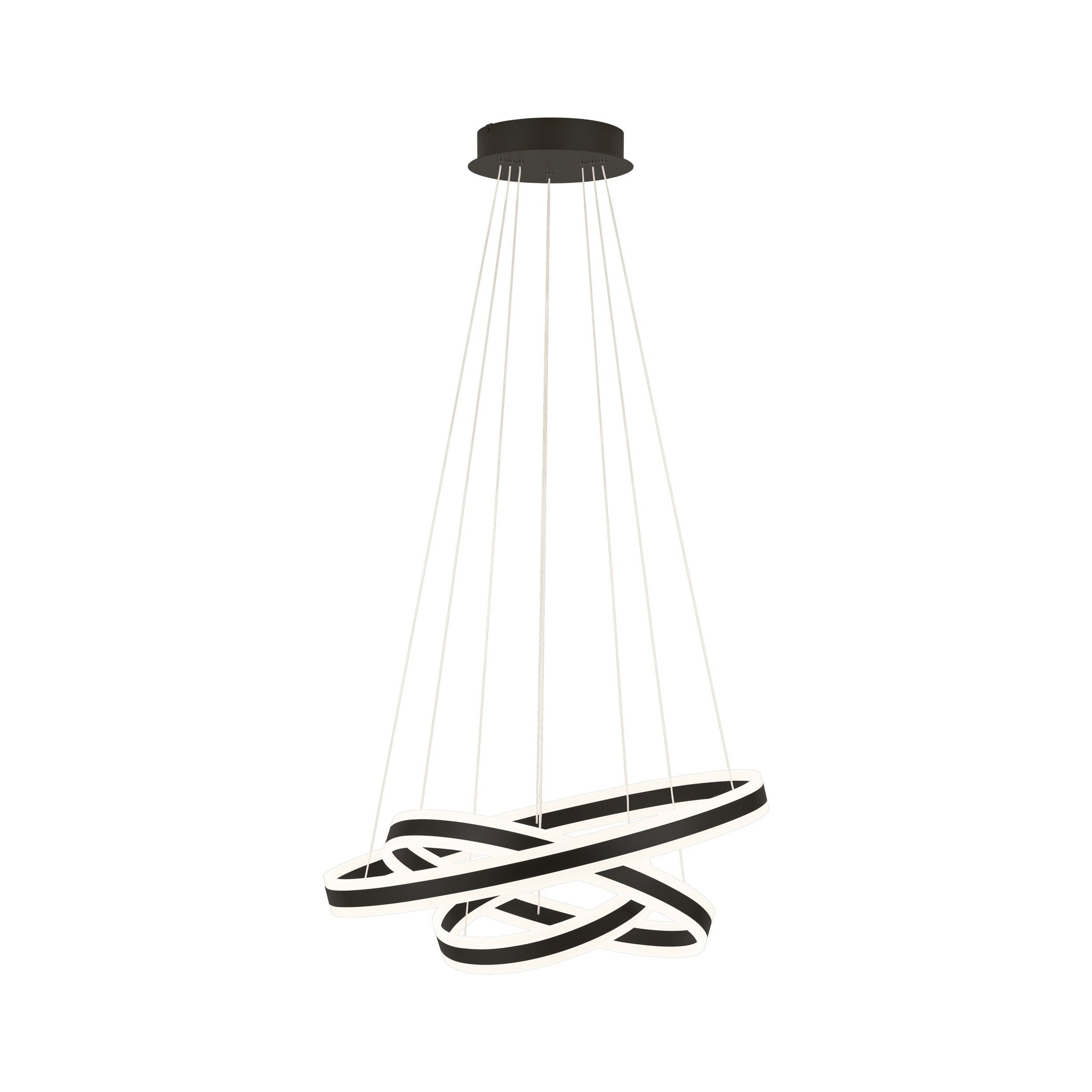 Tonarella 3LT LED Pendant Black