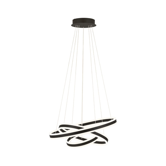 Tonarella 3LT LED Pendant Black
