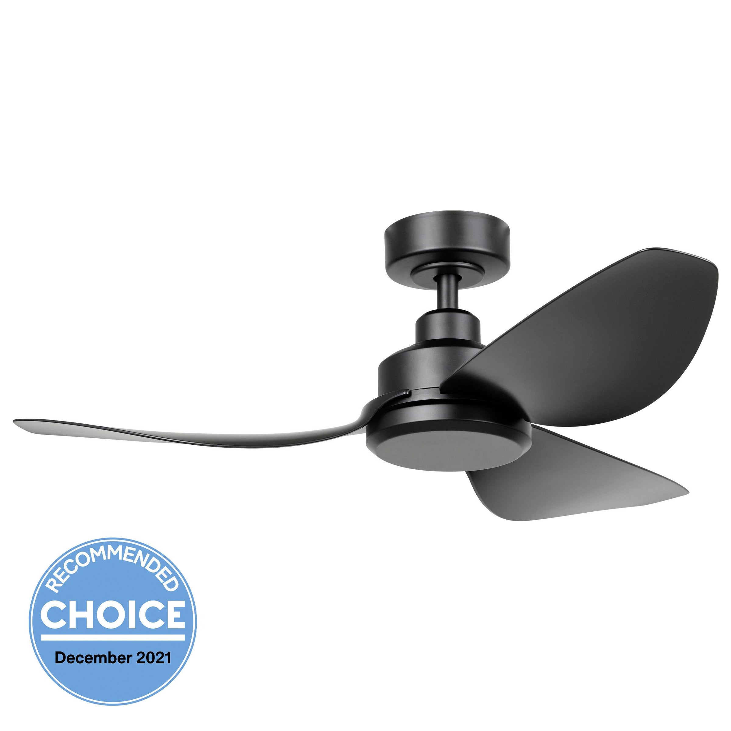 Torquay 42" DC Ceiling Fan Black NO LIGHT