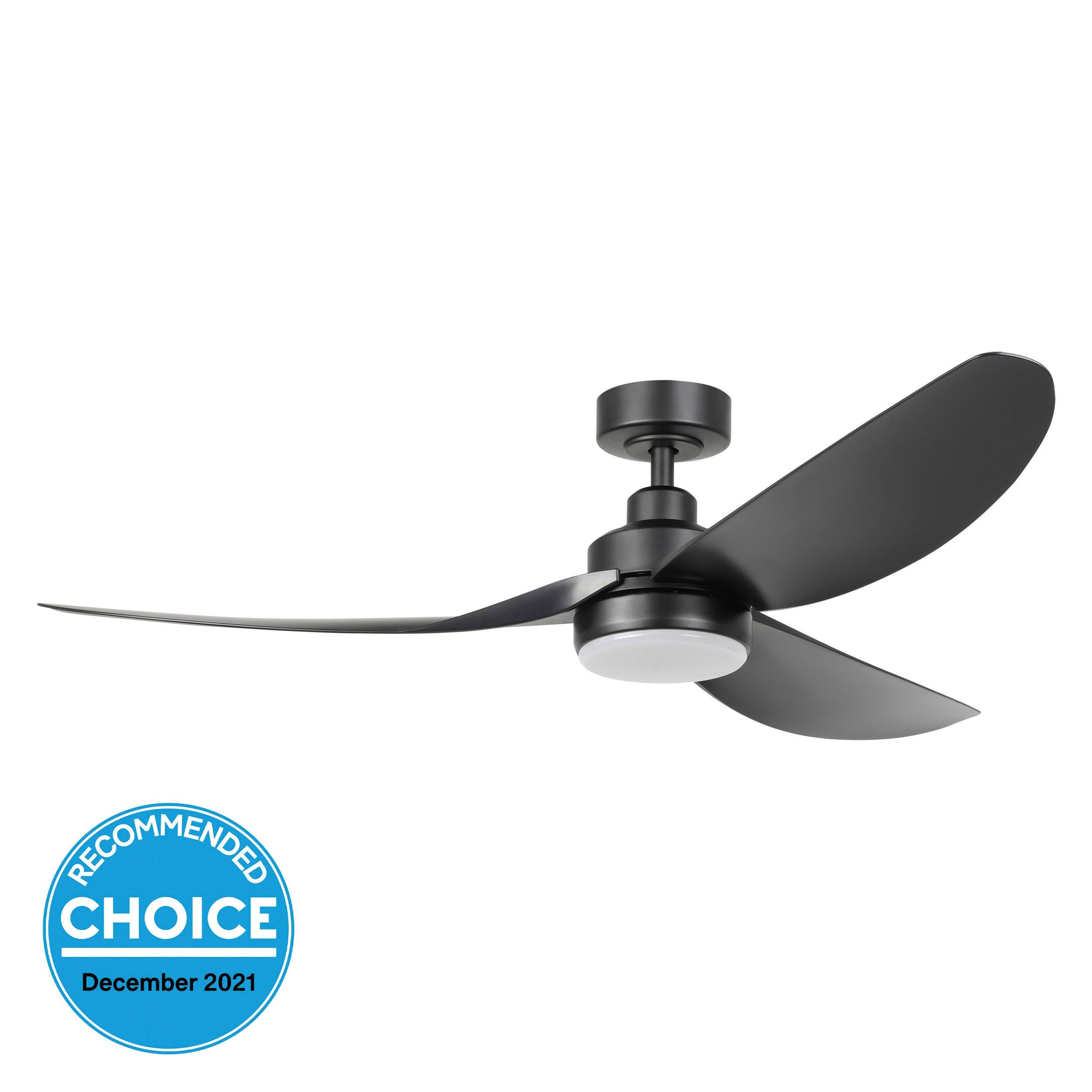 Torquay 56" DC Ceiling Fan with LED Light Black