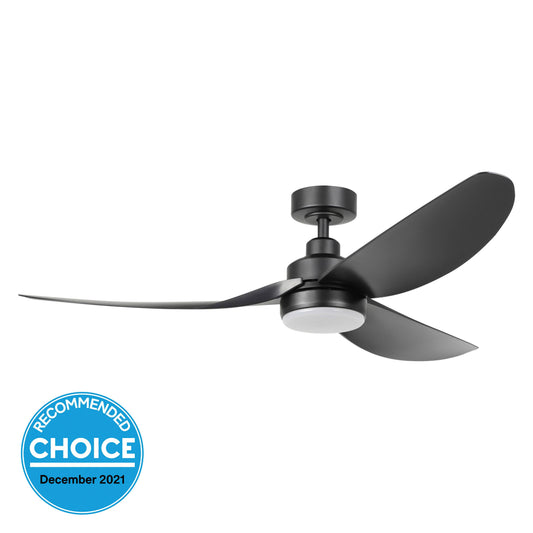 Torquay 56" DC Ceiling Fan with LED Light Black
