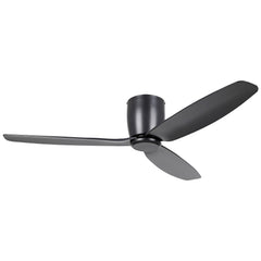 Seacliff 52" Low Profile DC Ceiling Fan Black