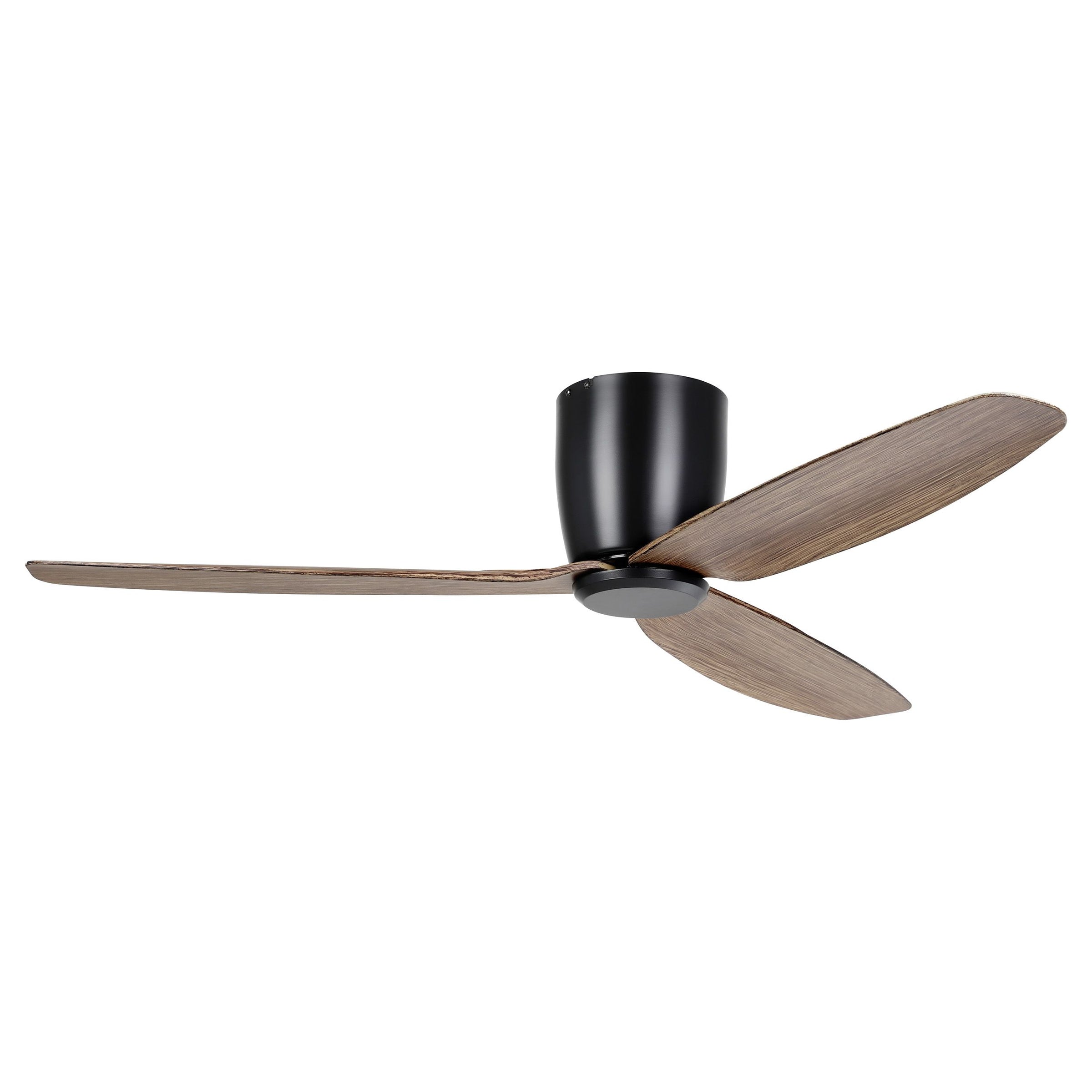 Seacliff 52" Low Profile DC Ceiling Fan Light Walnut