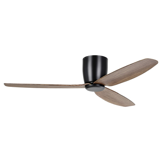 Seacliff 52" Low Profile DC Ceiling Fan Light Walnut