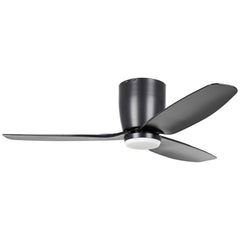 Seacliff 44" Low Profile DC Ceiling Fan with LED Light Black