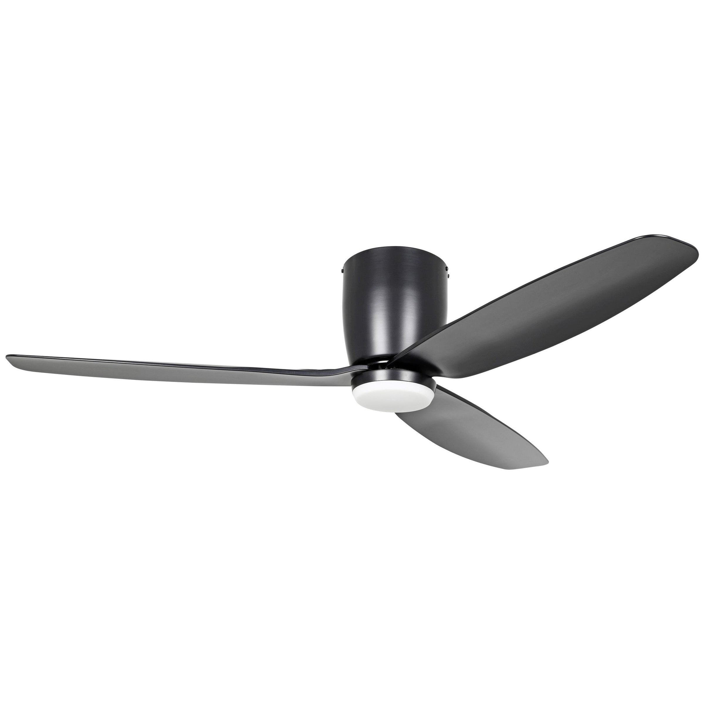 Seacliff 52" Low Profile DC Ceiling Fan with LED Light Black