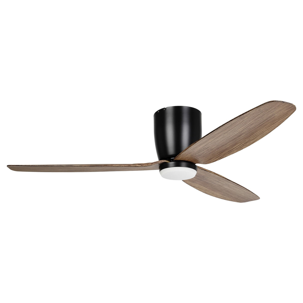 Seacliff 52" Low Profile DC Ceiling Fan with LED Light Light Walnut