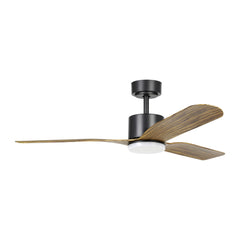 Iluka 52" DC Ceiling Fan Black & Walnut with LED Light