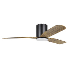 Iluka Hugger 52" DC Ceiling Fan Black & Walnut with LED Light