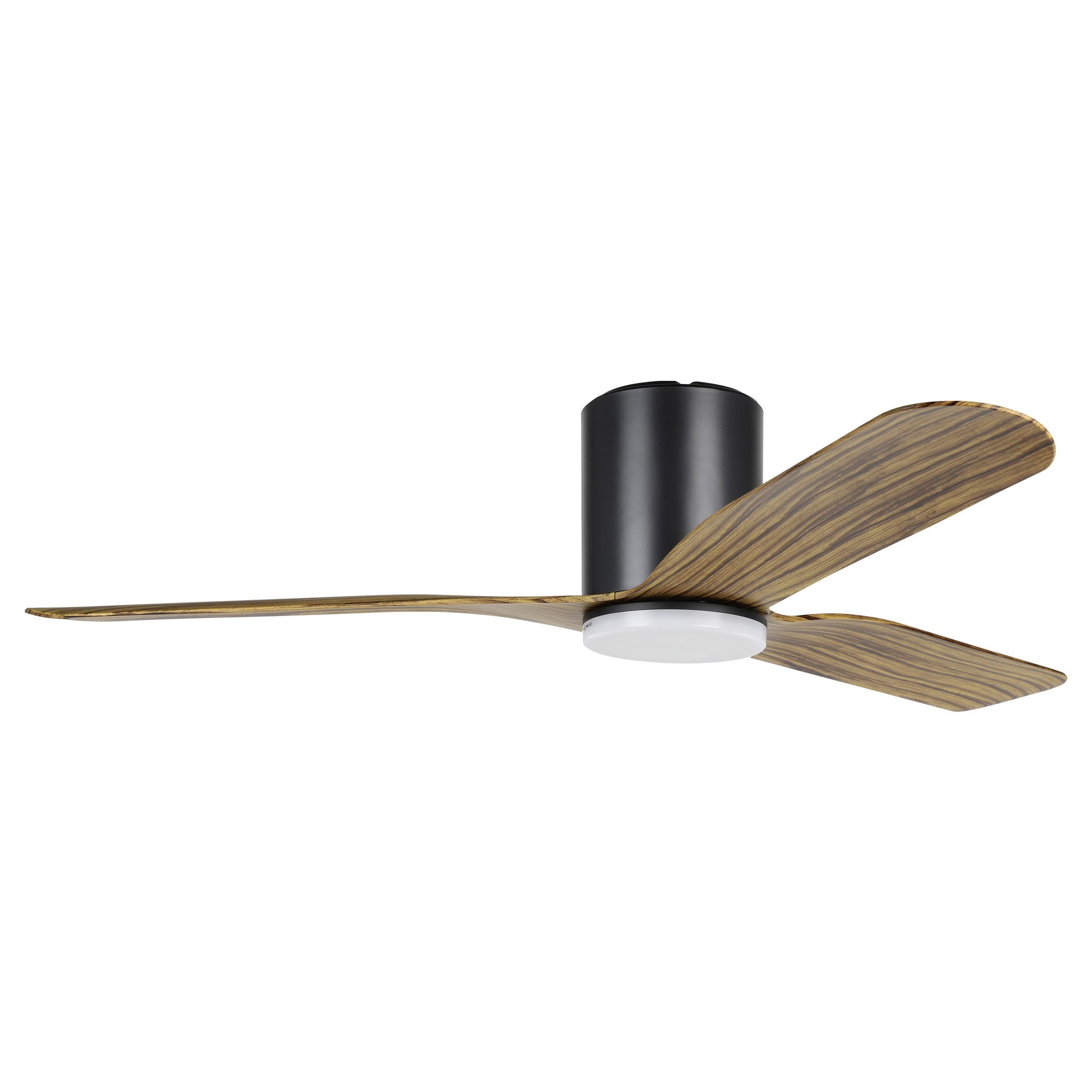Iluka Hugger 52" DC Ceiling Fan Black & Walnut with LED Light