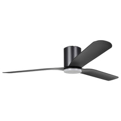 Iluka Hugger 60" DC Ceiling Fan Black with LED Light