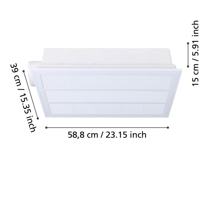 SALVADOR 3-in-1 Bathroom Heater Exhaust Fan