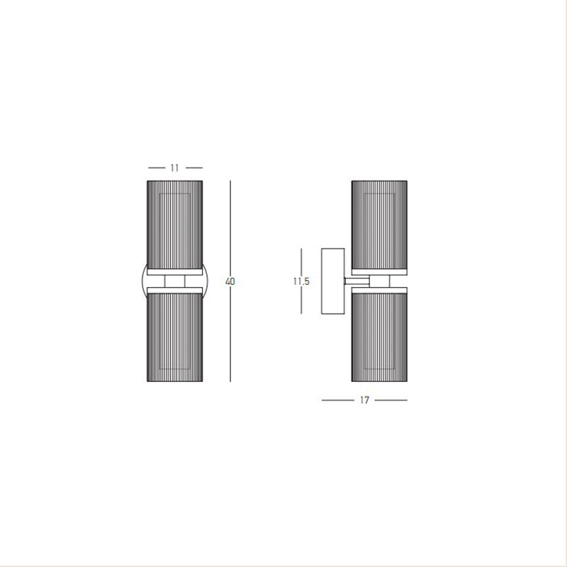 Eos Double LED Wall Light