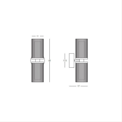 Eos Double LED Wall Light