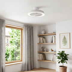 Vallonia Bladeless 19" DC Ceiling Fan with Remote Control & RGB LED Light