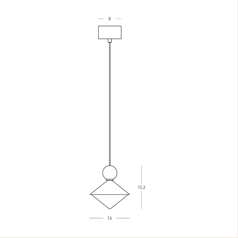 Lyra Single LED Pendant