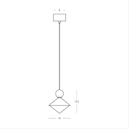 Lyra Single LED Pendant