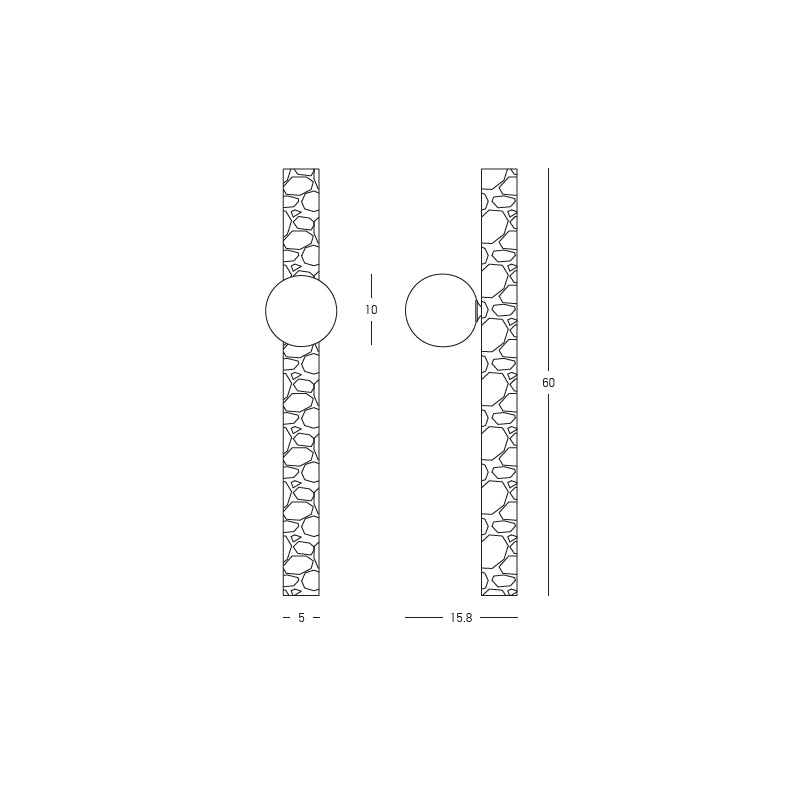 Petra Stilos Travertine Wall Light