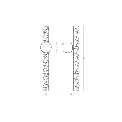 Petra Stilos Travertine Wall Light