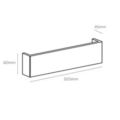 Olympia Linea Gypsum LED Wall Light