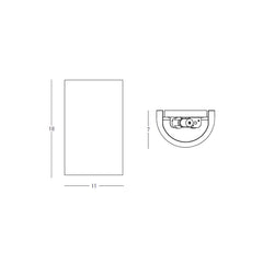Olympia Curve Concrete Wall Light