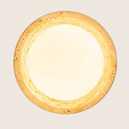 Petra Orb Travertine Wall Light