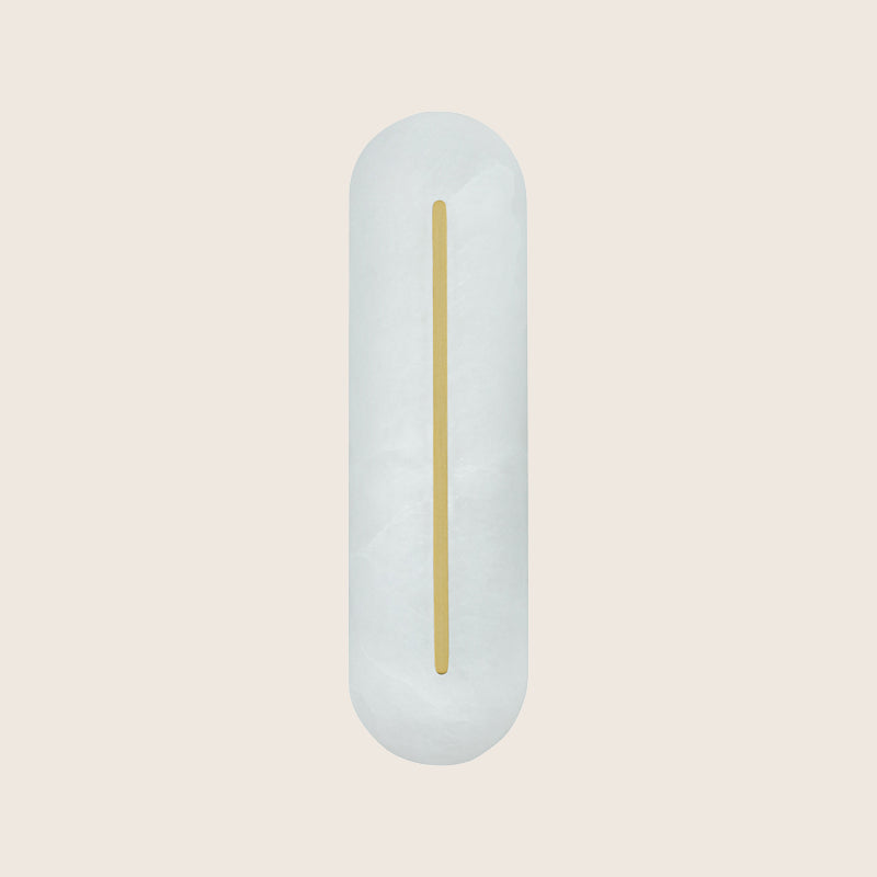 Zeus Curve Alabaster LED Wall Light